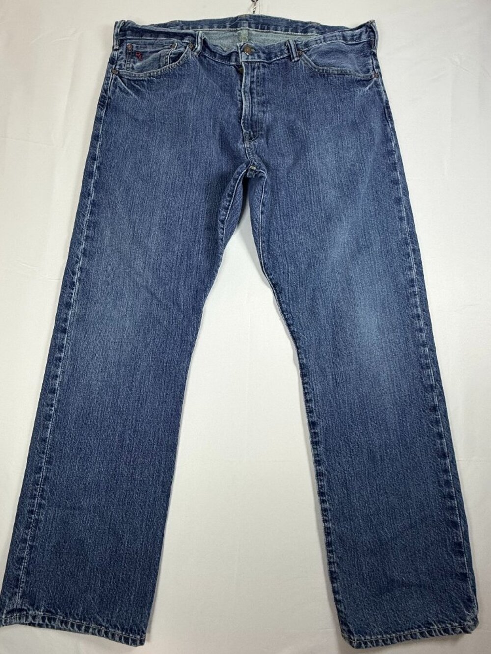 Polo Ralph Lauren Classic 867 Mens 40x32 Straight Leg Medium Wash 100% Cotton